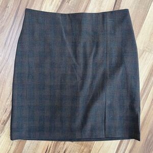 Rachel Zoe Glen Plaid Pencil Skirt, Size 6, Classic Fall Style with Subtle Slit
